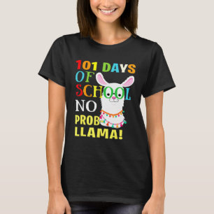 101 Schultage Nr. Prob Llama 100. Schultag T-Shirt