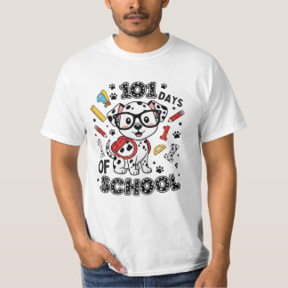 101 Schultage Süßer Hund Zurück zur Schule T-Shirt
