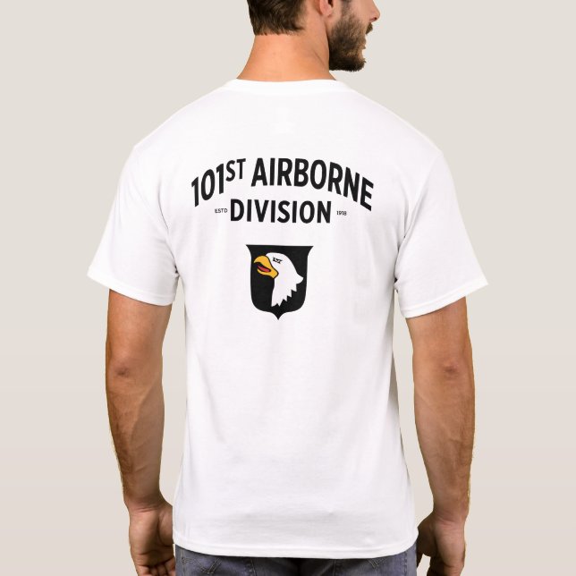 101. T - Shirt für Im Flugzeug Division (Front+Bac (Rückseite)