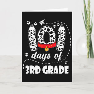 101 Tage der 3. Klasse 100 Tage der Schule Kinder Karte