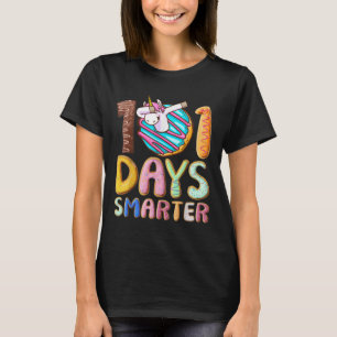 101 Tage Schlauer 101. Schulabbruch Einhorn T-Shirt