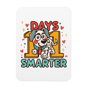 101 Tage Schlauer Dalmatiner Hund Magnet