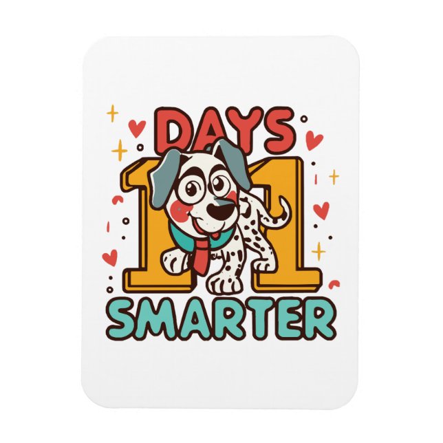 101 Tage Schlauer Dalmatiner Hund Magnet (Vertikal)