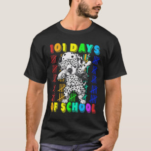 101 Tage Schule Dalmatiner Hund 100 Tage Schlauer  T-Shirt