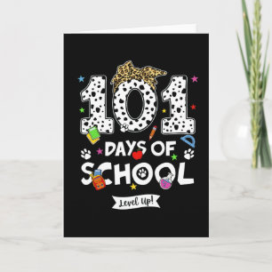 101 Tage Schule Süße Kuh Klassenzimmer-Feier Karte