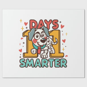 101 Tage smarter Dalmatiner Hund Geschenkpapier
