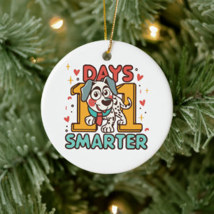 101 Tage smarter Dalmatiner Hund Keramik Ornament