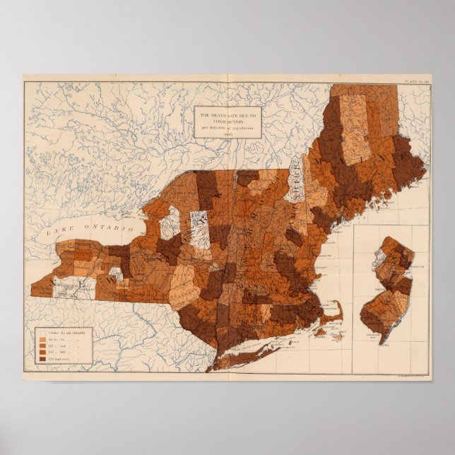 101 Verbrauch NY, NJ, New England Poster (Vorne)