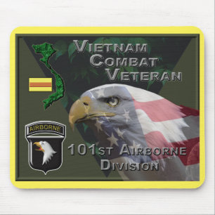 101st Airborne Div Vietnam Veteran Mousepad