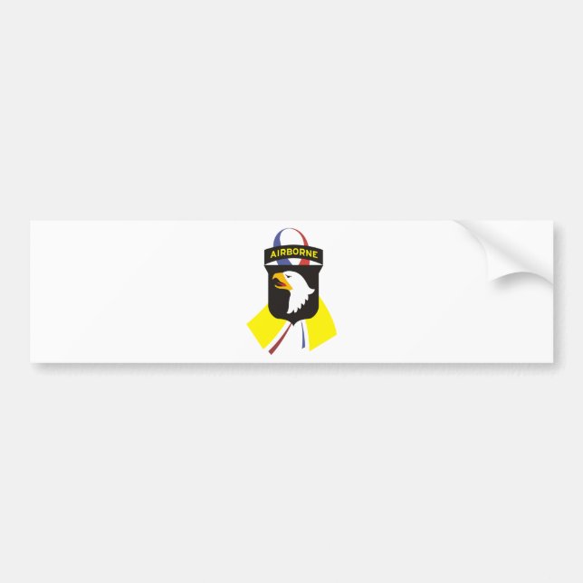 101st_Airborne_Division-1ribbon Autoaufkleber (Vorne)