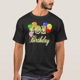 101st Geburtstag mit Ballonen T-Shirt