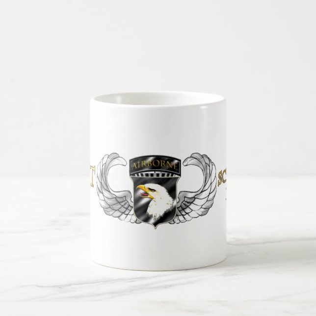 101st Im Flugzeug Abteilung Kaffeetasse (Mittel)