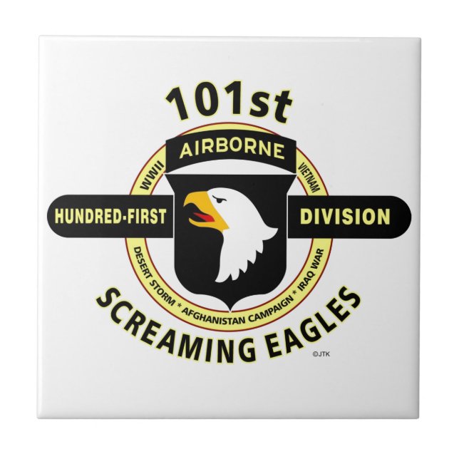 101ST IM FLUGZEUG ABTEILUNG "SCHREIENDE ADLER " FLIESE (Vorderseite)