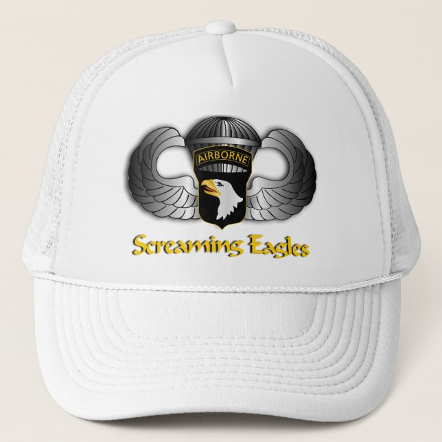 101st Im Flugzeug Abteilung Truckerkappe (Vorderseite)