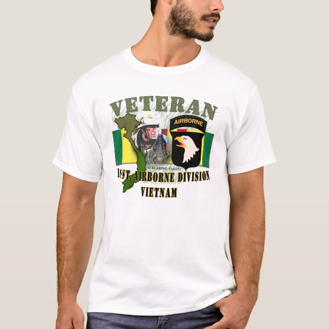 101st Im Flugzeug Div. - Vietnam (kein CIB) T-Shirt (Vorderseite)