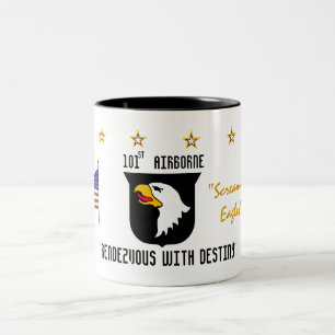 101st Im Flugzeug Div. Zweifarbige Tasse