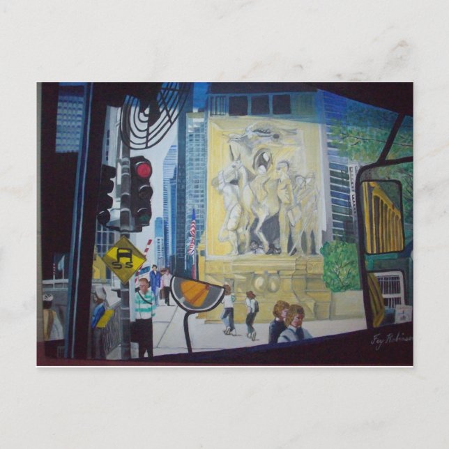 1025255 The Chicago Bridge by Fay Robinson Postkarte (Vorderseite)