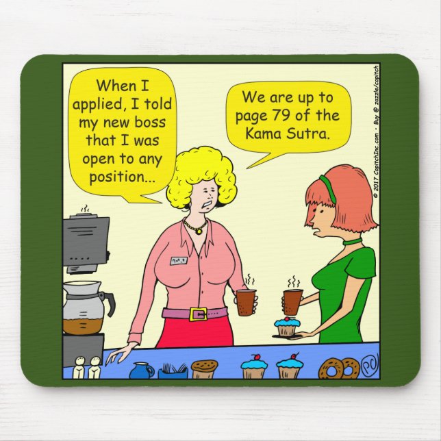 1029 79 Positionen des Cartoon Kama Sutra Mousepad (Vorne)