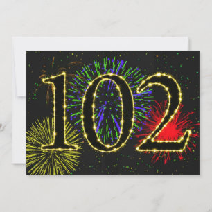 102. Geburtstagsparty Einladung