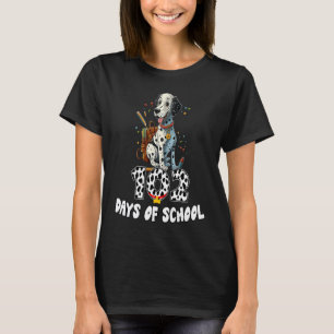 102 Tage Schule Dalmatiner Hund 102 Tag Schlauer K T-Shirt