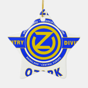 102ND INFANTERIEDIVISION "OZARK ABTEILUNG " KERAMIKORNAMENT