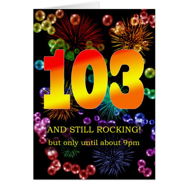 103. Geburtstag noch rocken (Vorne)