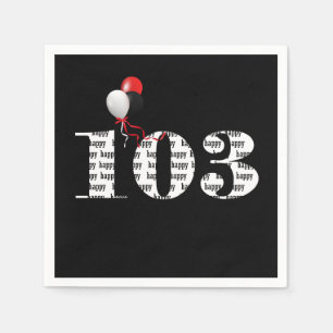 103. Geburtstagsballons Serviette