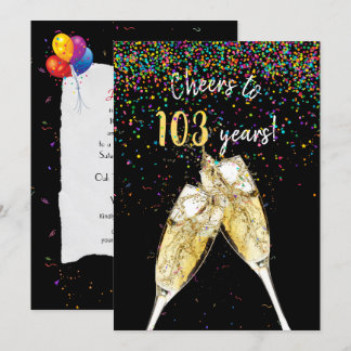 103. Geburtstagsparty Einladung
