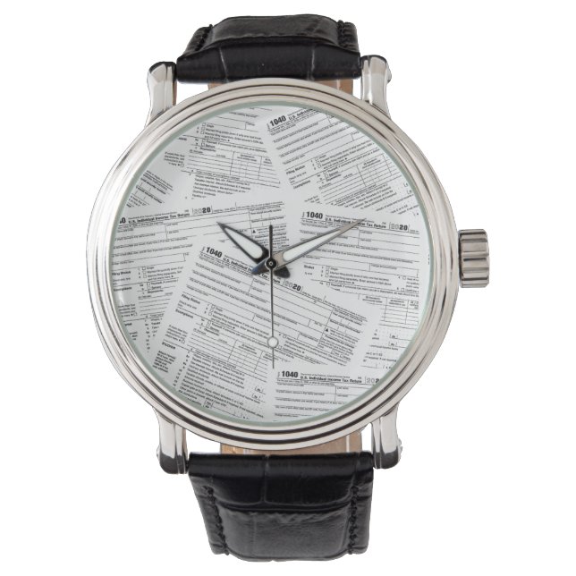 1040 Steuerformulare Armbanduhr (Vorderseite)