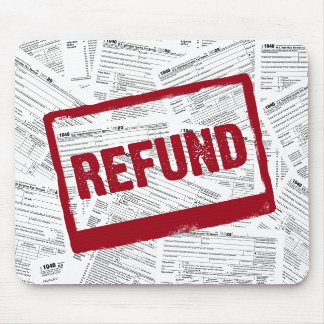 1040 Steuerformulare für 2020 Mousepad (Vorne)