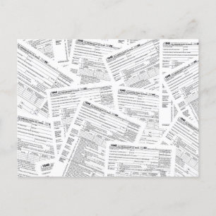 1040 Steuerformulare für 2020 Postkarte