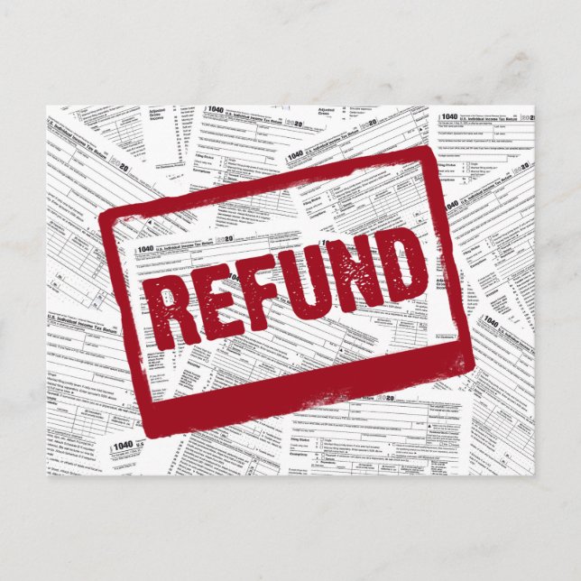 1040 Steuerformulare für 2020 Postkarte (Vorderseite)