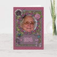 104. Geburtstag Fotokarte