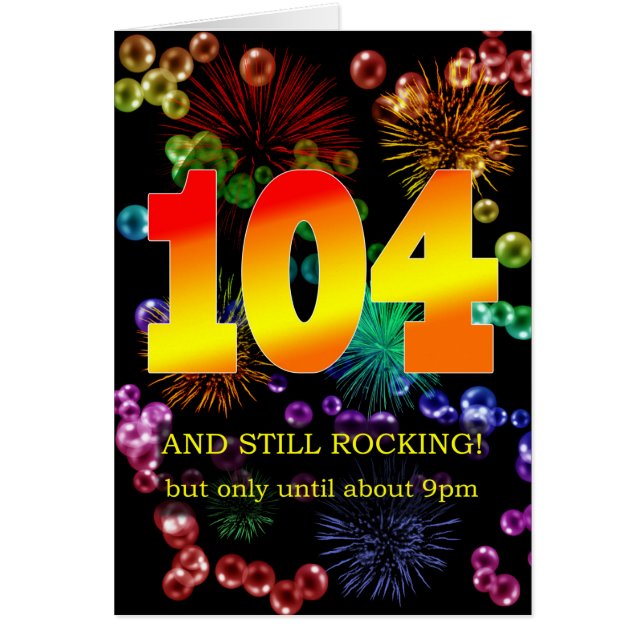 104. Geburtstag noch rocken (Vorne)