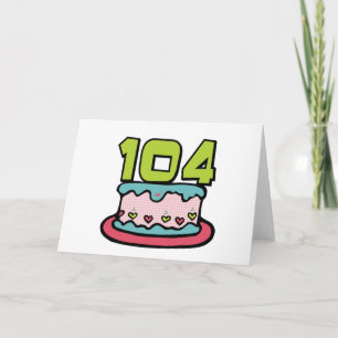 104. Geburtstagskuchen Karte
