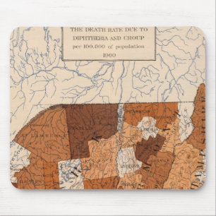 105 Diphtherie, Gruppe NY, NJ, New England Mousepad