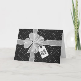 105. Geburtstagsgeschenk mit Bow Card Karte