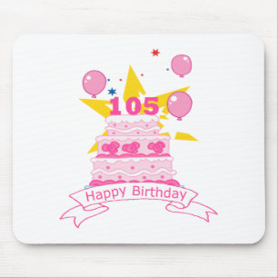 105 Jahre alter Geburtstagskuchen Mousepad
