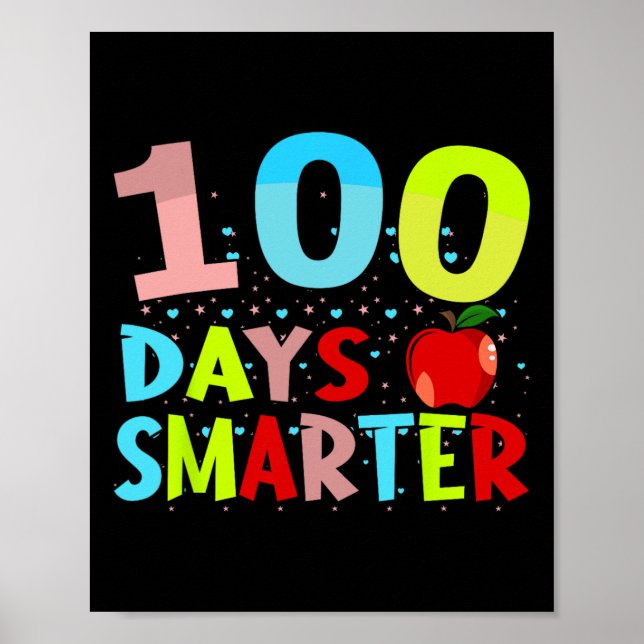 105 Tage intelligenter Lehrer oder Student 100. Poster (Vorne)