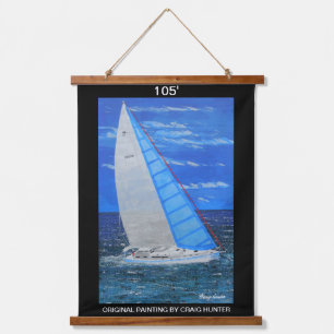 105' Tapisserie aus Holz Wandteppich Mit Holzrahmen