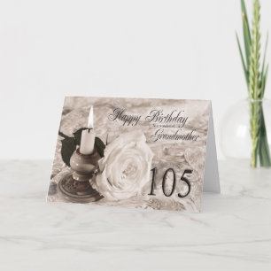105th Geburtstagskarte für Großmutter Karte