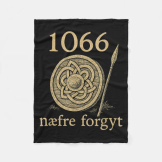 1066 Naefre Forgyt Niemals vergessen Wikinger Engl Fleecedecke