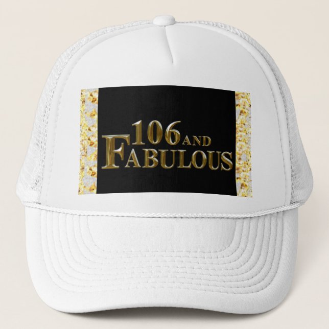 106 Geburtstag Truckerkappe (Vorderseite)