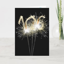 106. Geburtstagsparkler auf Black Karte