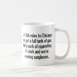 106 Meilen zu Chicago Kaffeetasse