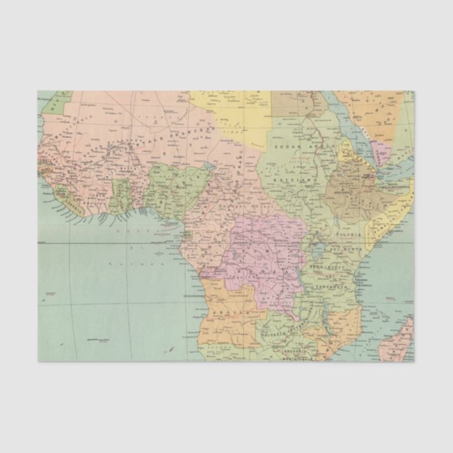 10708 Afrika Politik Seidenpapier (Vorderseite)