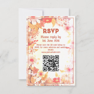 1070er Retro - RSVP Karte