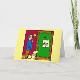 1072 Lass den Robo-vac Out-Cartoon nicht Karte