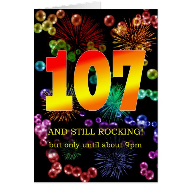 107. Geburtstag noch rocken (Vorne)