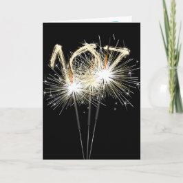 107. Geburtstagsparklers auf Black Karte